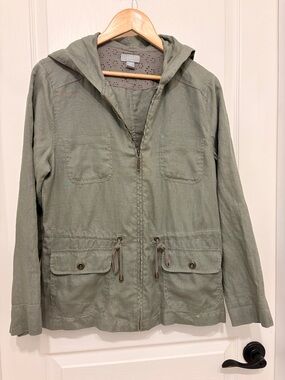 Kenar linen Jacket in sage green
